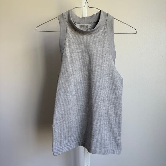 Athleta sz‎ XS Heather Gray Racerback Performance Tank Top - Picture 1 of 7
